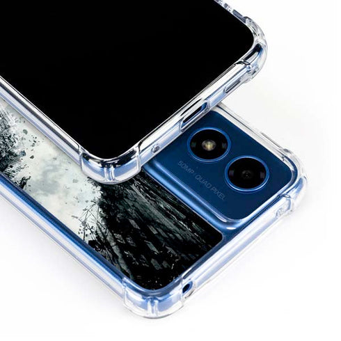 DC Comics Batman Dark Knight Rises Poster Moto G 5G (2024) Clear Case